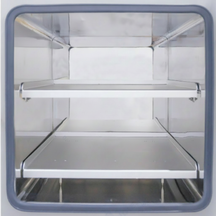 ECS-SS Dual Vacuum Oven (200°C, 2×50 L) for Battery Powder and Electrode Drying, ESSBPEDDVO