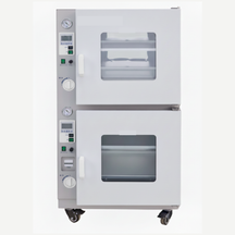 ECS-SS Dual Vacuum Oven (200°C, 2×50 L) for Battery Powder and Electrode Drying, ESSBPEDDVO