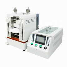 ECS-SS Gap-Control Hot Rolling Press (W130mm, 200℃) with Tension-Controller for Electrode Calendering (Ar-Glovebox Compatible), ESSECGCHRP