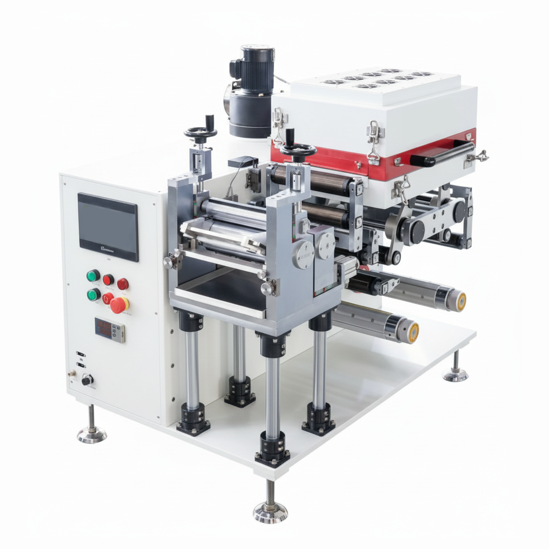 ECS-SS Multifunctional Roll-to-Roll Coater (Max. 160 mm, Doctor Balde, Reverse Comma, Slot Die, and Microgravure), ESSMR2RC