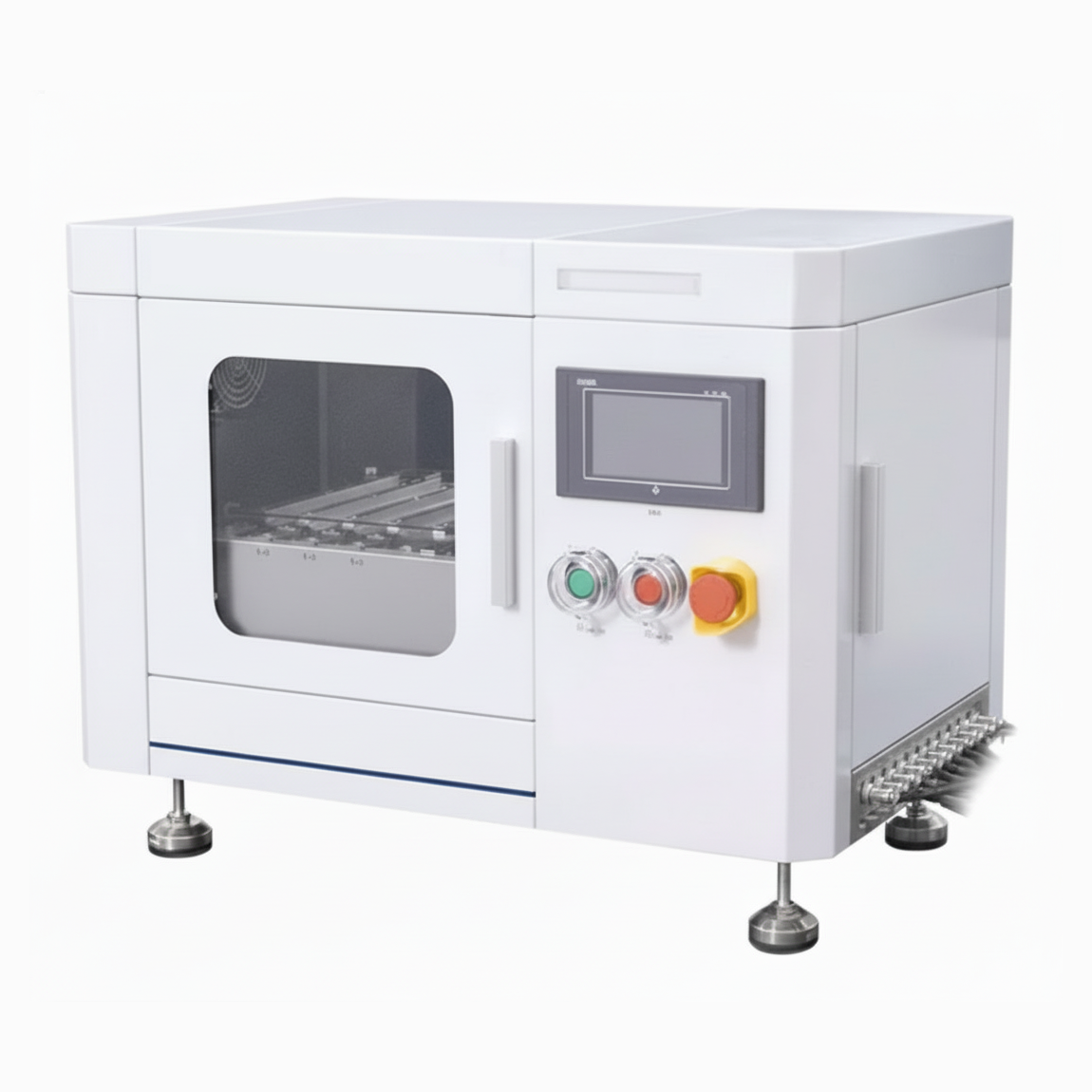 ECS-SS Heat Press Formation Machine (L120*W80 mm, Same-Side Tabs) for Pouch Cells, ESSPCHPFM
