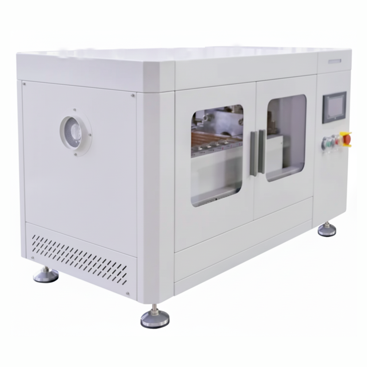 ECS-SS Heat Press Formation Machine (L120*W80 mm, Same-Side Tabs) for Pouch Cells, ESSPCHPFM