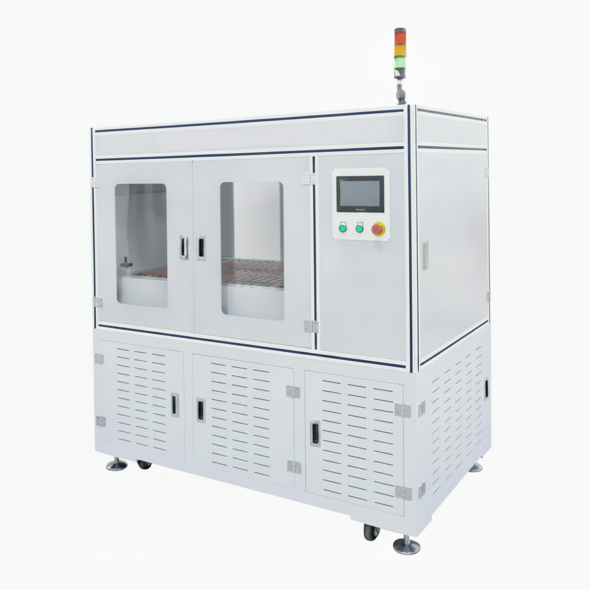 ECS-SS Heat Press Formation Machine (L120*W80 mm, Same-Side Tabs) for Pouch Cells, ESSPCHPFM