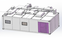 ECS-T Mini Industrial-Grade Dryroom (L8m*W3m*H2.2m, -40°C, Two Operator), ETMIGDR