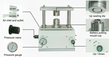 ECS-TS Pneumatic Crimper (CR20XX) for Coin Cells, ETSCCPC