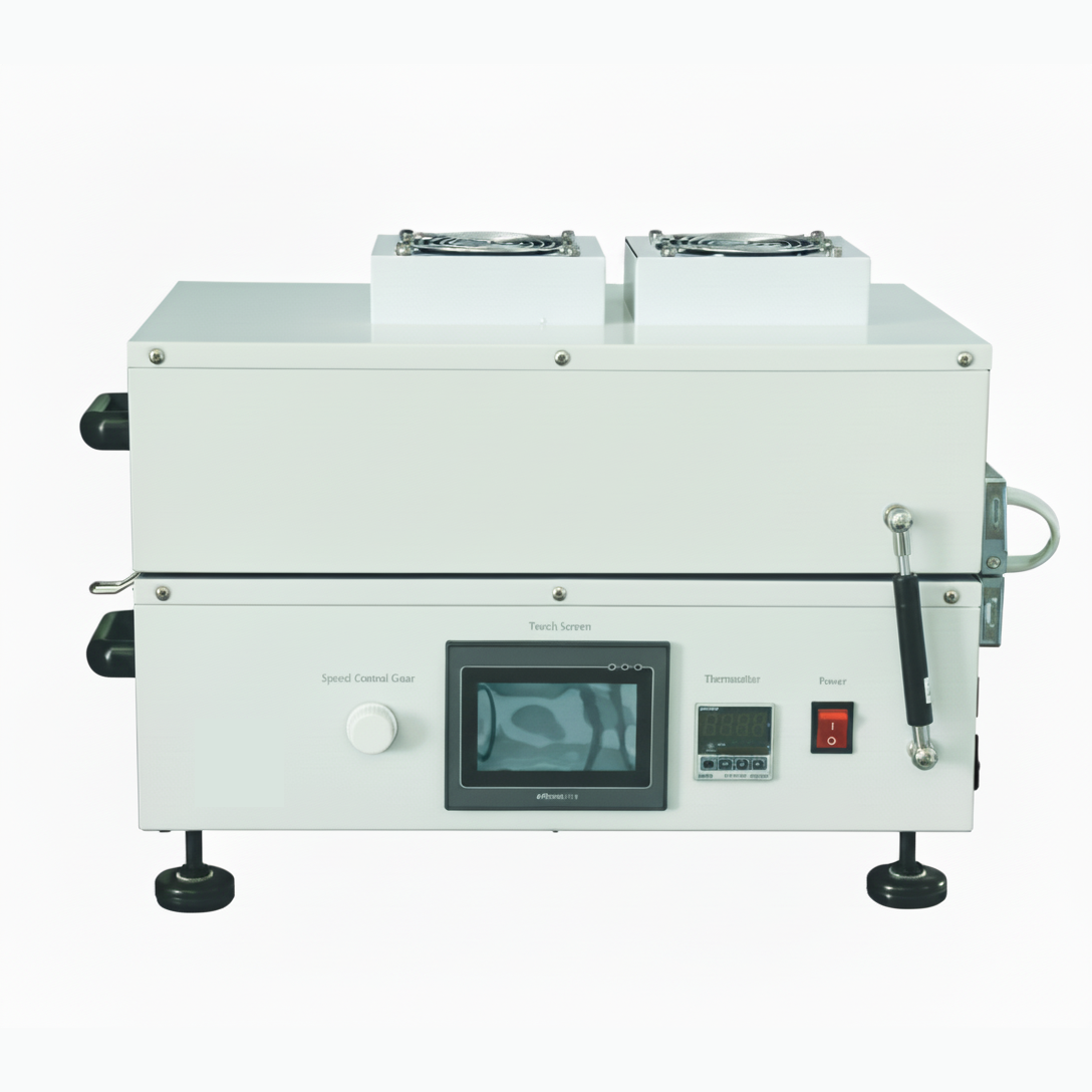 ECS-RS Tape Casting Coater with Top/Bottom Heating (130℃) and Vacuum Bed (L250*W150 mm), ERSTCCHVB