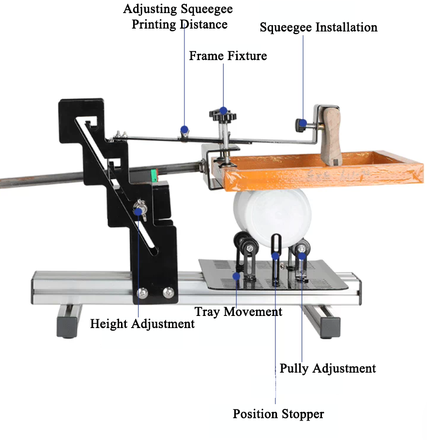 ECS-W Manual Curved Screen Printing Coater, EWMCSPC