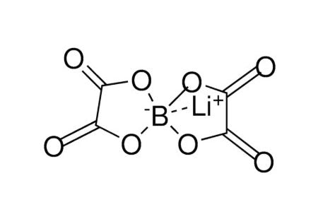 LiBOB (Lithium Bis(oxalato)borate, 99.9%) Powder as Electrolyte Additive for Lithium-Ion Battery, 25 g/bottle, CLIBEALiBOB
