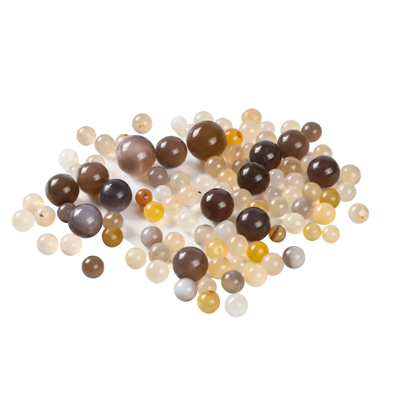 Agate Milling Balls (2-20 mm), 100-300 pcs/bag, MBAG