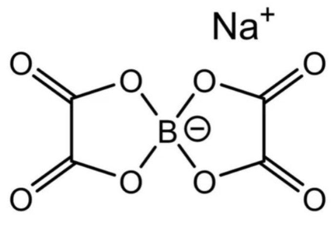 NaBOB (Sodium Bis(oxalato)borate, 99.9%) Powder as Electrolyte Additive for Sodium-Ion Battery, 10 g/bottle, CSIBEANaBOB