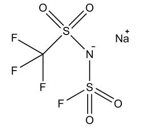 NaFTFSI (Sodium (Fluorosulfonyl)(trifluoromethanesulfonyl)imide, 99.9%) Powder as Electrolyte Salt for Sodium-Ion Battery, 5 g/bottle, CSIBESNaFTFSI