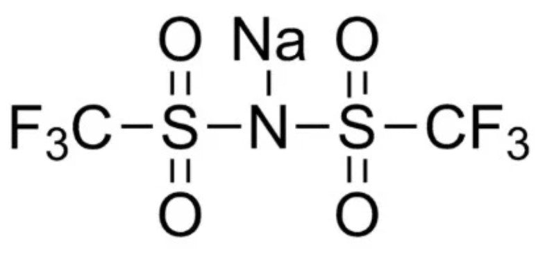 NaTFSI (Sodium Trifluoromethanesulfonimide, 99.9%) Powder as Electrolyte Salt for Sodium-Ion Battery, 25 g/bottle, CSIBESNaTFSI