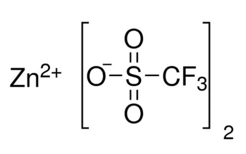 Zn(OTf)2 (Zinc Triflate, >99.5%) Powder as Electrolyte Salt for Zinc-Ion Battery, 20 or 50 g/bottle, CZIBESZnOTf